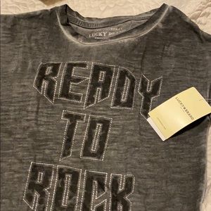 Lucky Brand T shirt girl size 4/5 new with tag